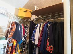 Mixed vintage clothes, towels and bedding