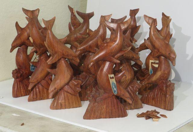 Box of Damaged Dolphin Carvings