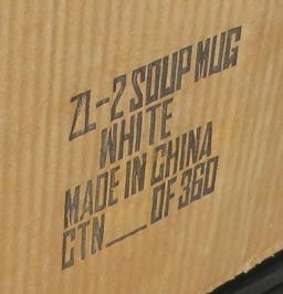 case of 36 soup mugs