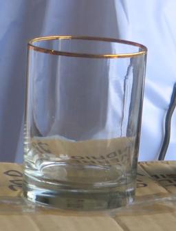 1 case of 35 old fashioned 13oz glasses
