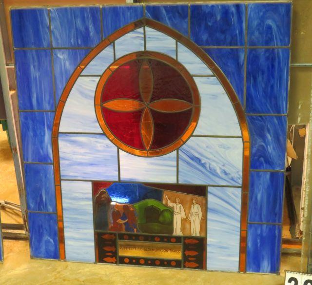 Stained Glass Panel "Empty Tomb" 46"x46"