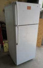 GE freezer over top refrigerator