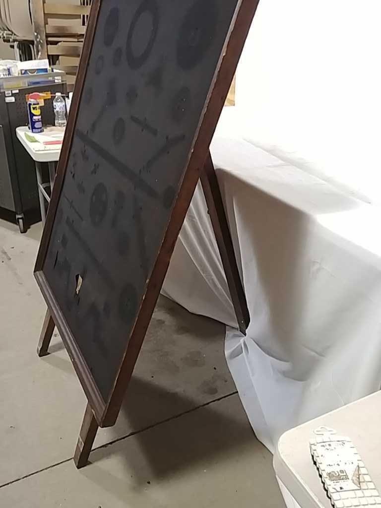 Chevrolet wooden easel display board