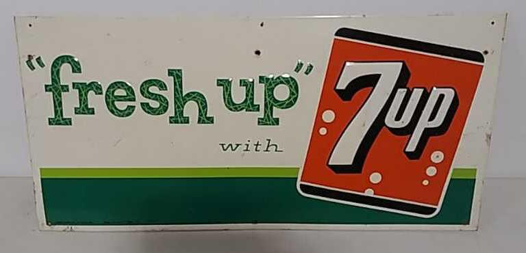 SST 7up embossed sign