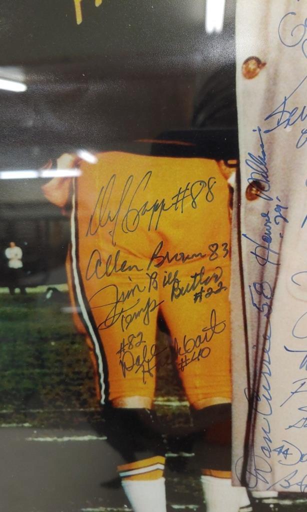 Vince Lombardi team autograph photo