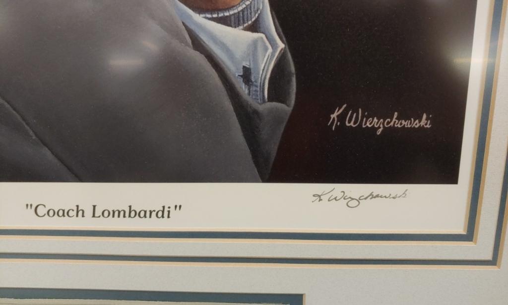 Vince Lombardi #'ed print