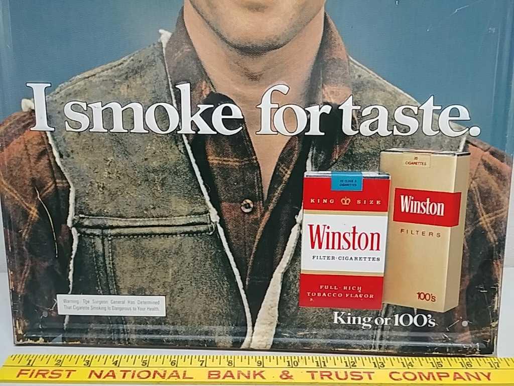 SST.Winston embossed sign