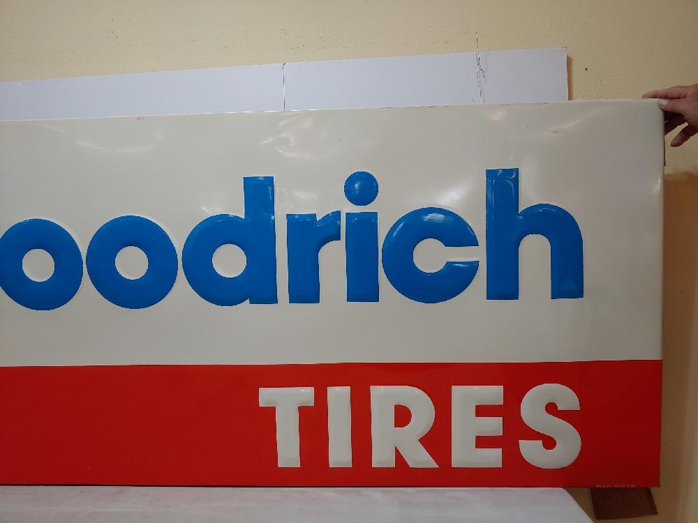 NOS SST BF Goodrich embossed sign