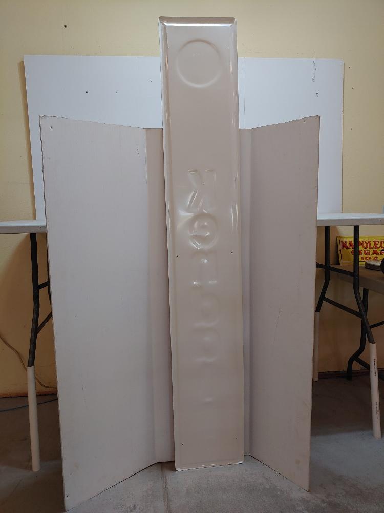 SST NOS Kendall embossed self framed sign