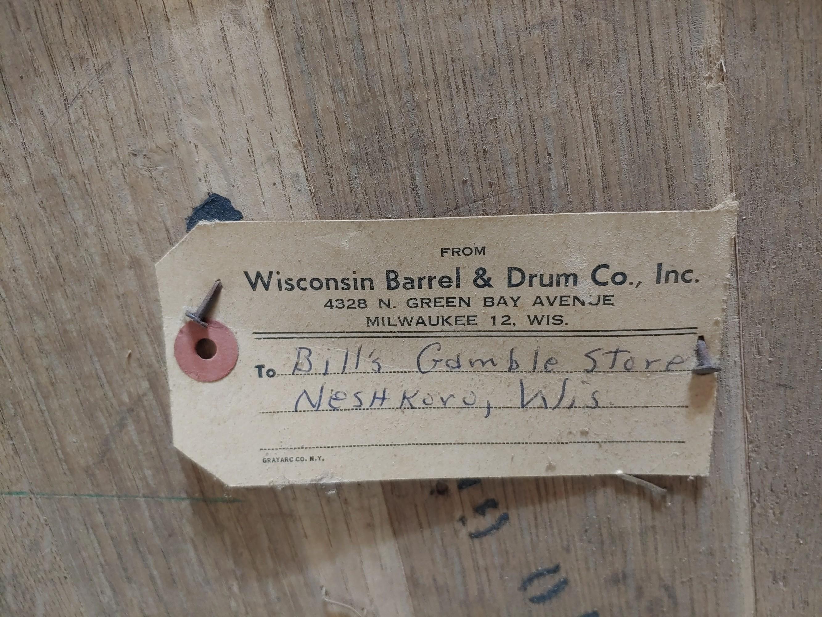 10 Gal Wisconsin Barrel  & Drum Co., Inc