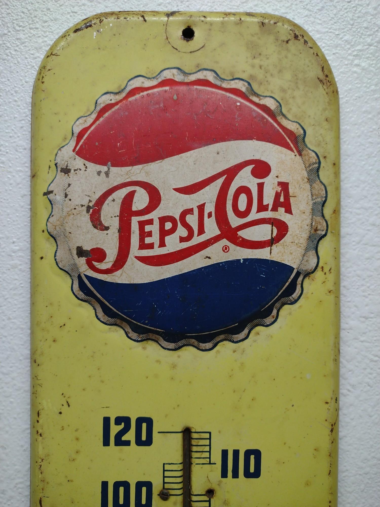 Embossed Pepsi Bottle Cap SST Thermometer