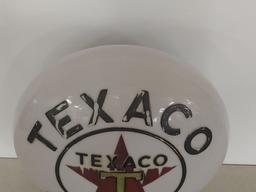 Texaco Ethty Milk Glass Gas Globe
