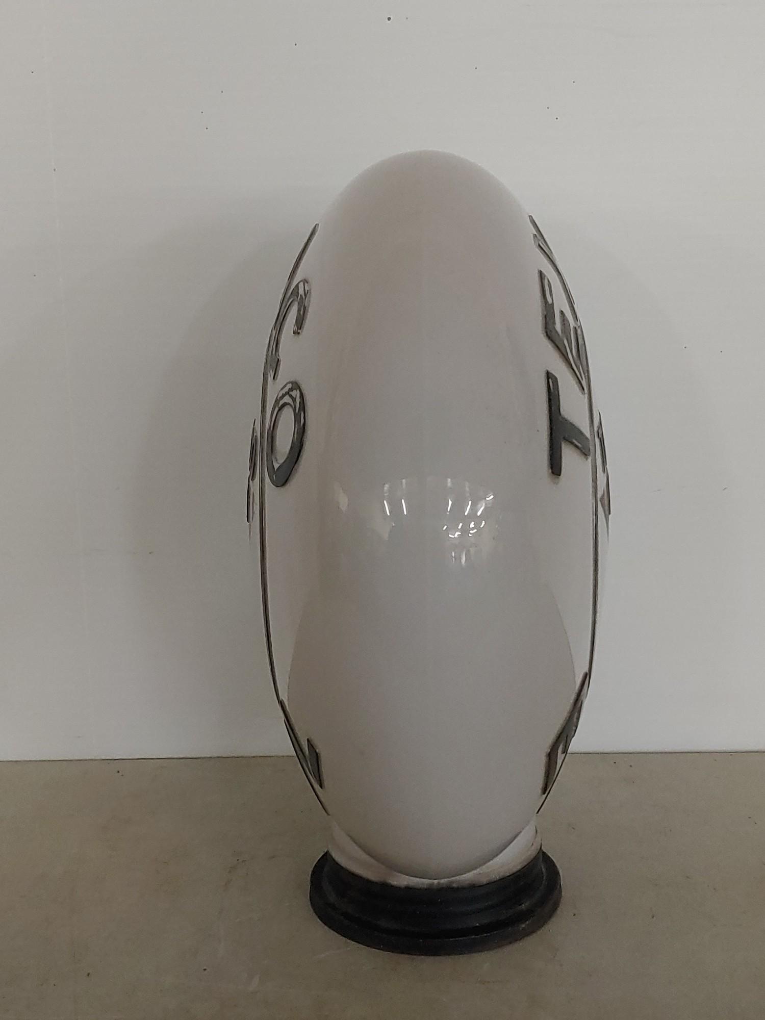 Texaco Ethty Milk Glass Gas Globe