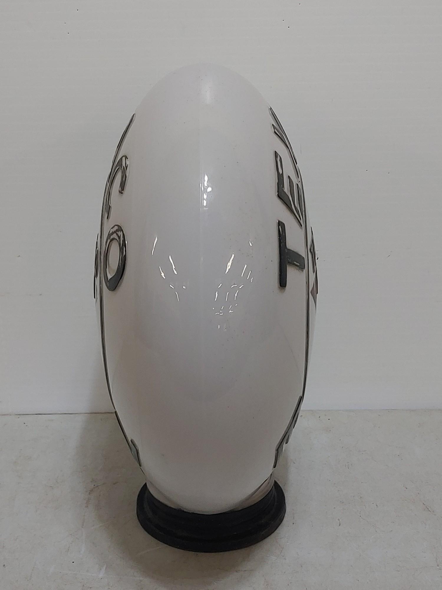 Texaco Ethty Milk Glass Gas Globe