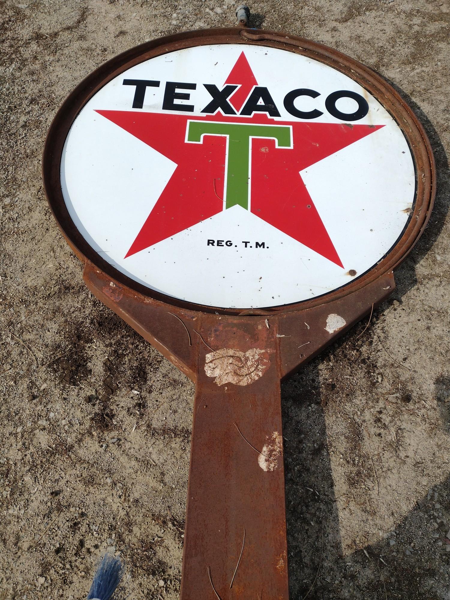Texaco Service Station Aerial Porcelain Sign