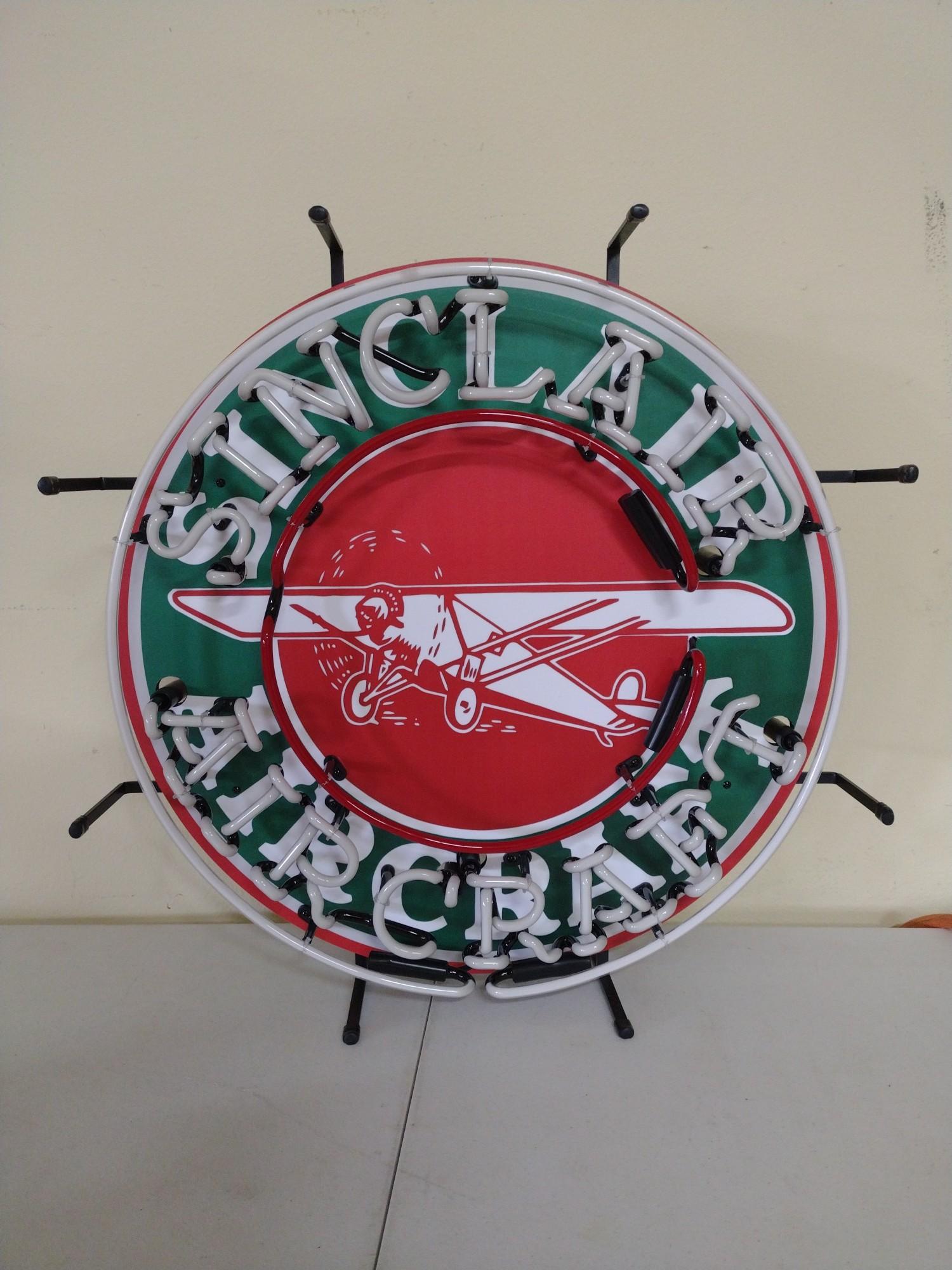 Sinclair Aircraft Neon Sign