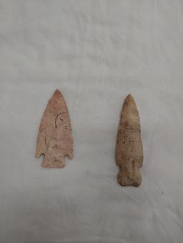 Native American Spear Tips, 4.50" , 5" Long
