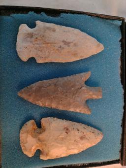 Native American Spear Tips, Ranging From 2" - 3" Long