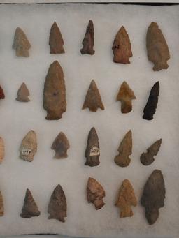 Native American Spear Tips and Arrowheads
