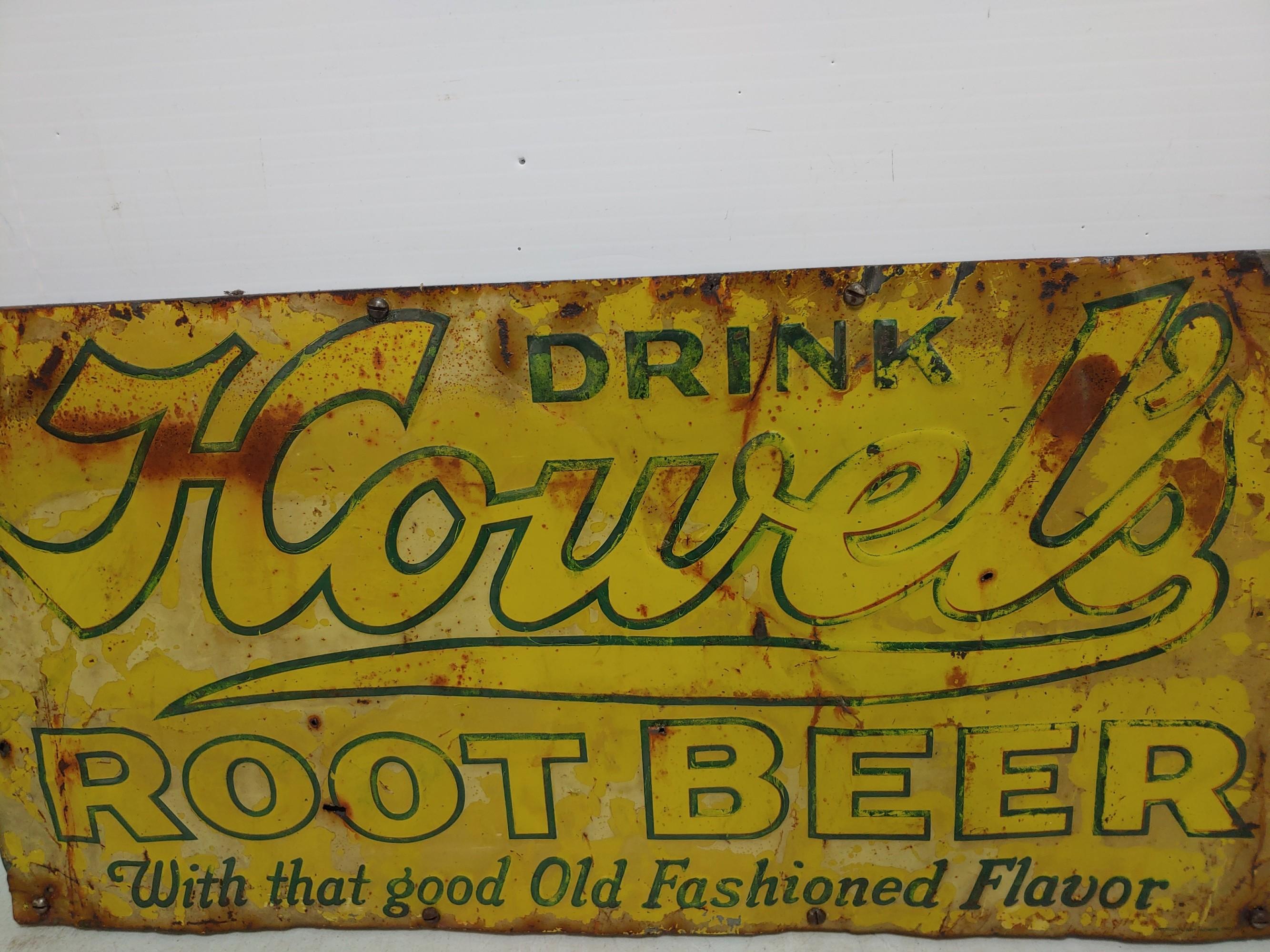 SST, Embossed, Howels Root Beer Sign