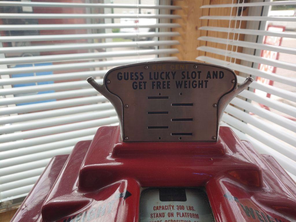 One Cent Coin-Op Lucky Slot Fortune Scale