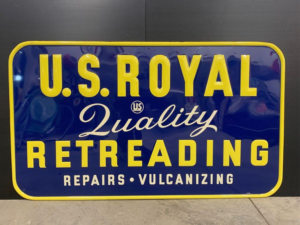 SST US Royal Embossed Tin Sign