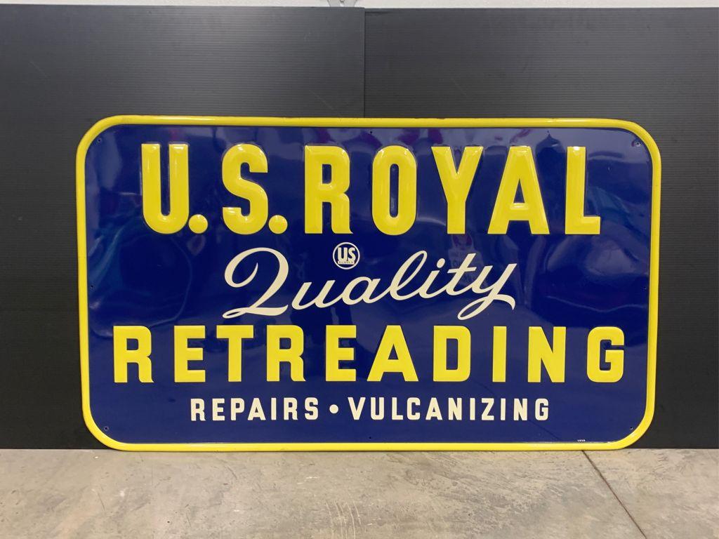 SST US Royal Embossed Tin Sign