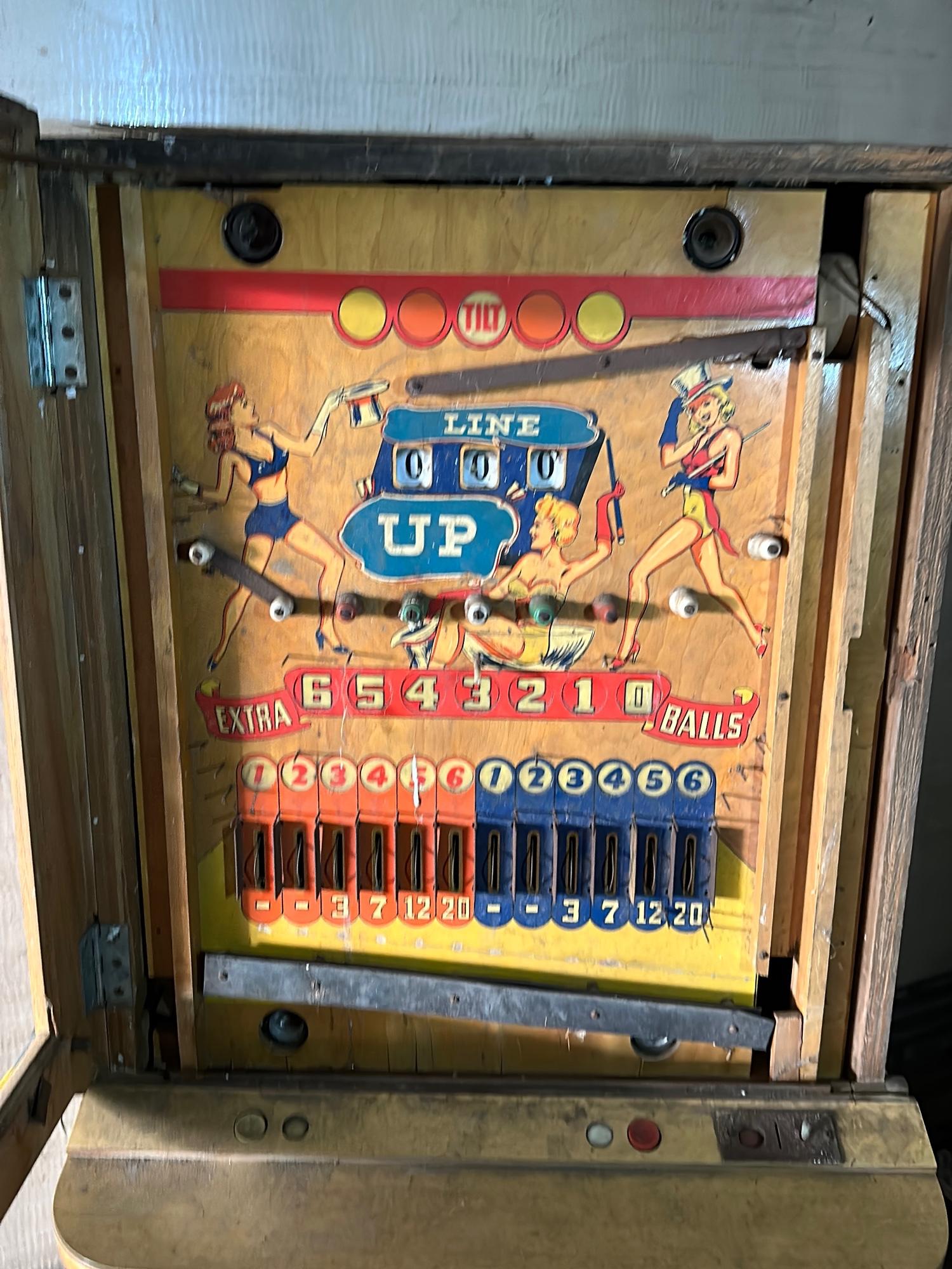 10 Cent Pinball Type Skill Control Game