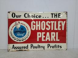 SST Embossed Ghostly Pearl Poultry Dealer Sign