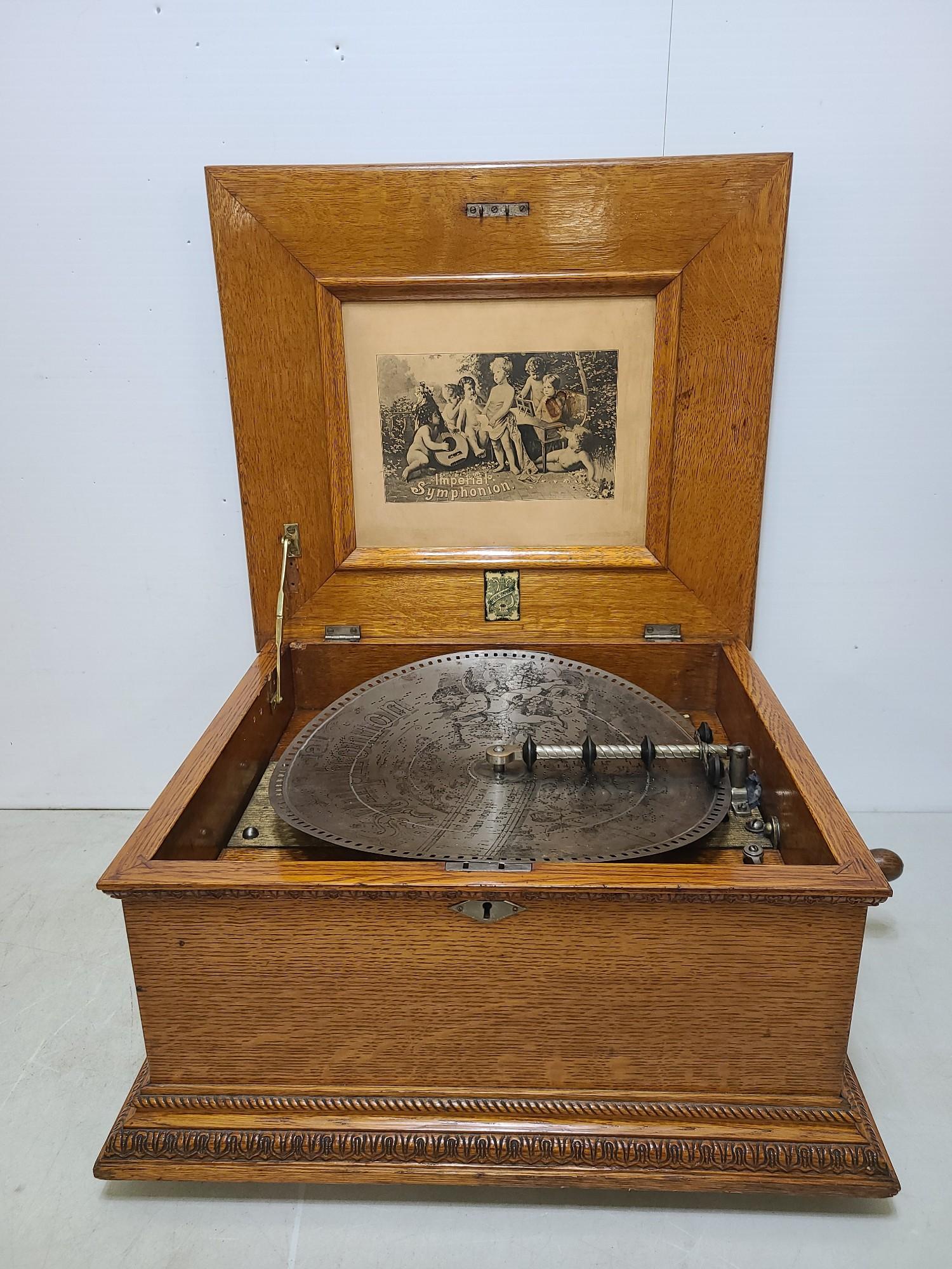 Early 1900s Imperial Symphonion Table Top Music Box