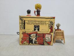 Unique Art L'il Abner Dogpatch Band Wind Up Tin Toy