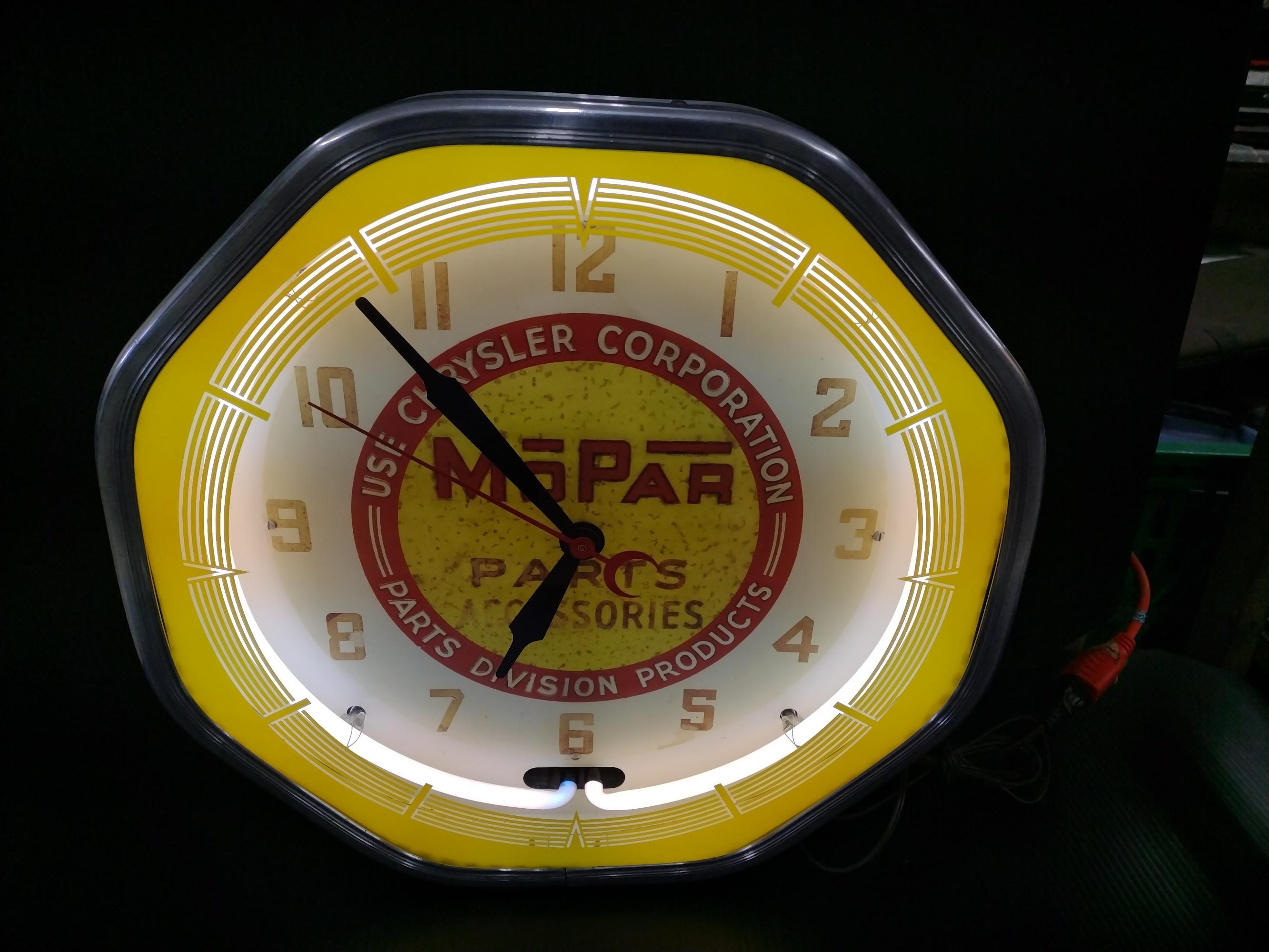 Mopar Parts and Accessories Neon Clock