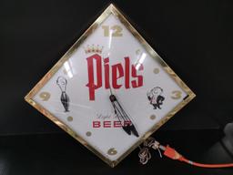 Universal Co. Piels Beer Advertising Clock