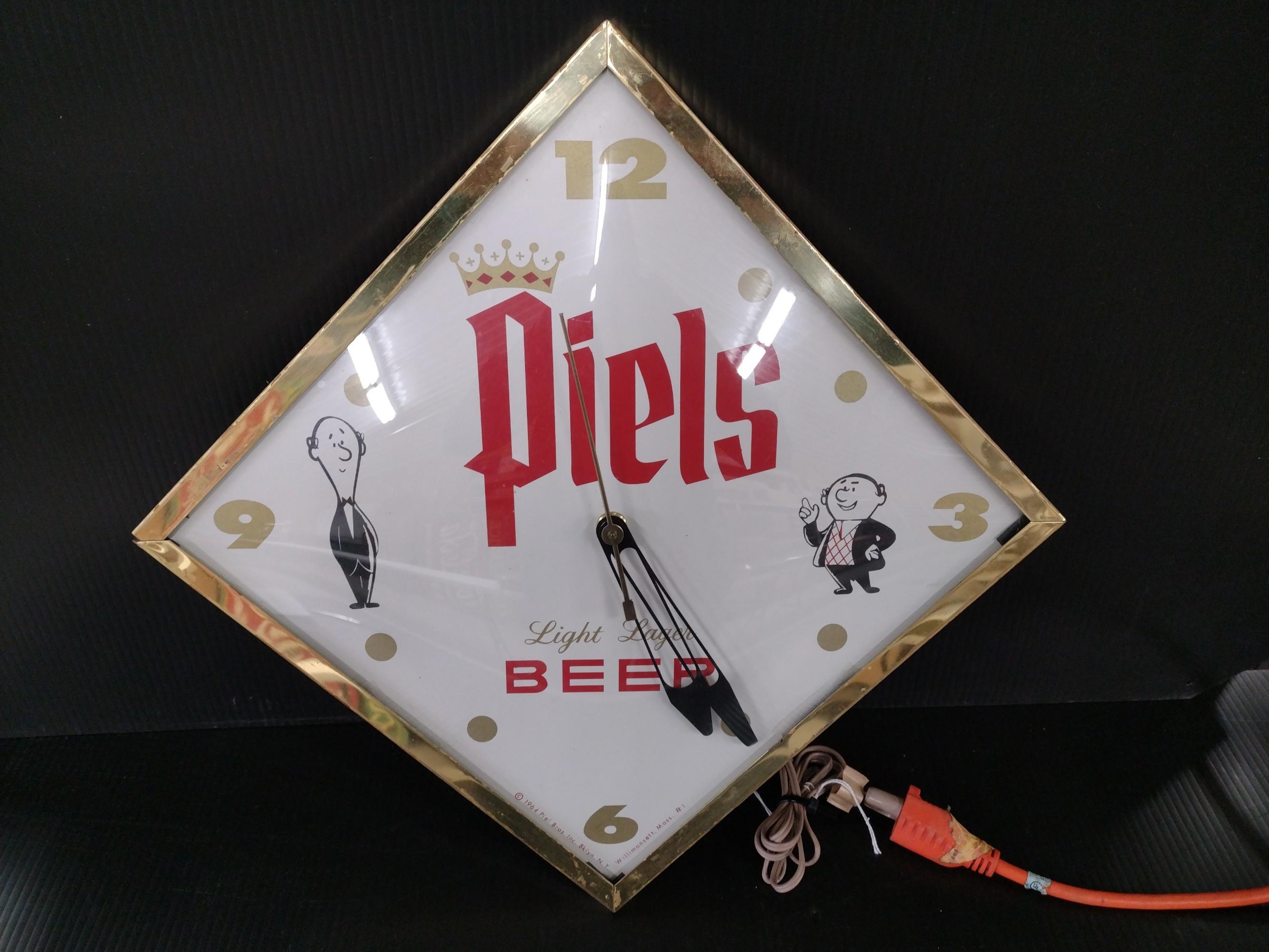 Universal Co. Piels Beer Advertising Clock