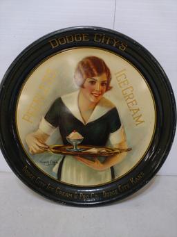 Dodge City Ice Cream Tray Illustrated by Haskell Coffin