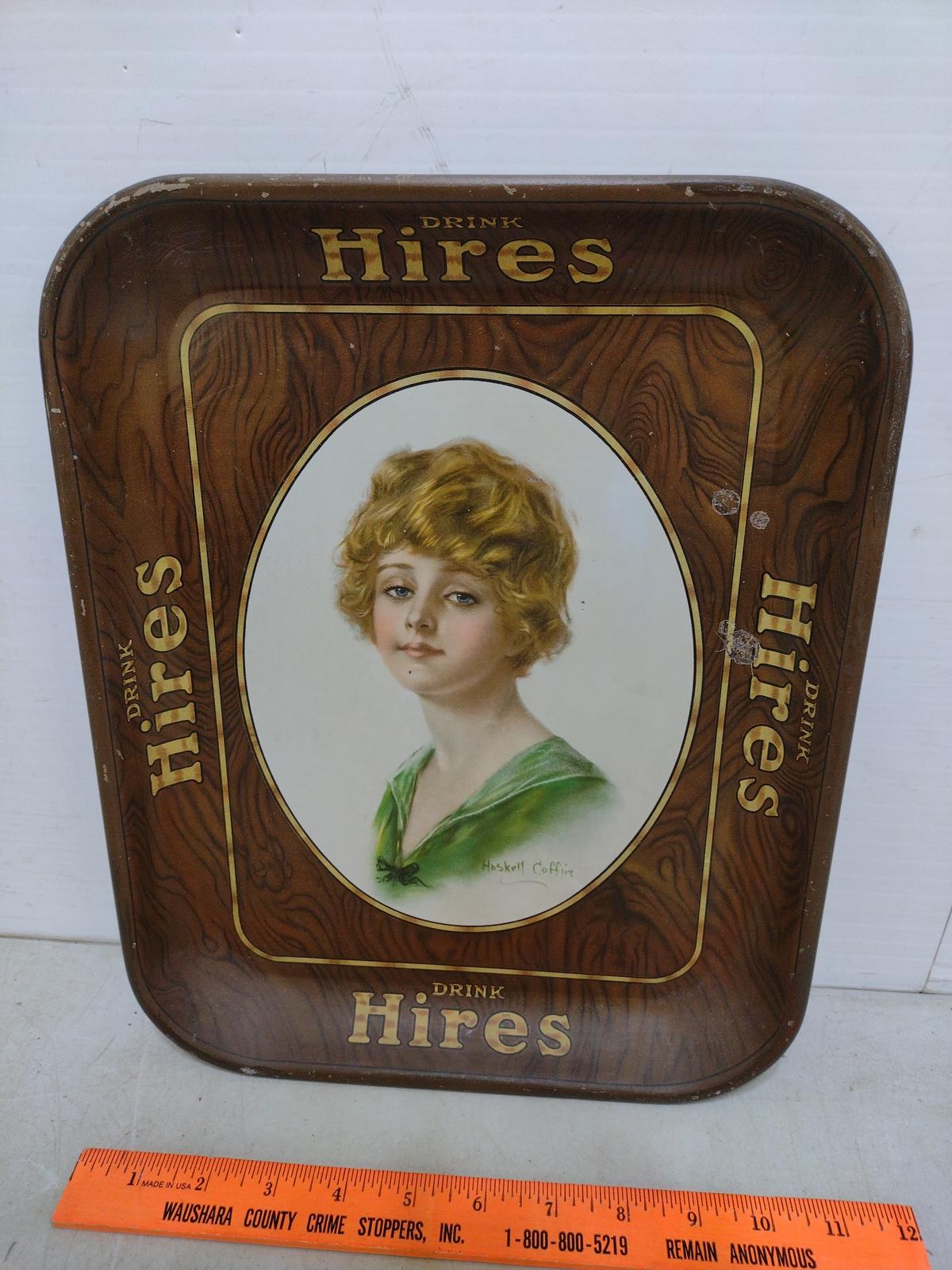 1920 Drink Hires Root Beer Advertising Tray Art by W. Haskell Coffin