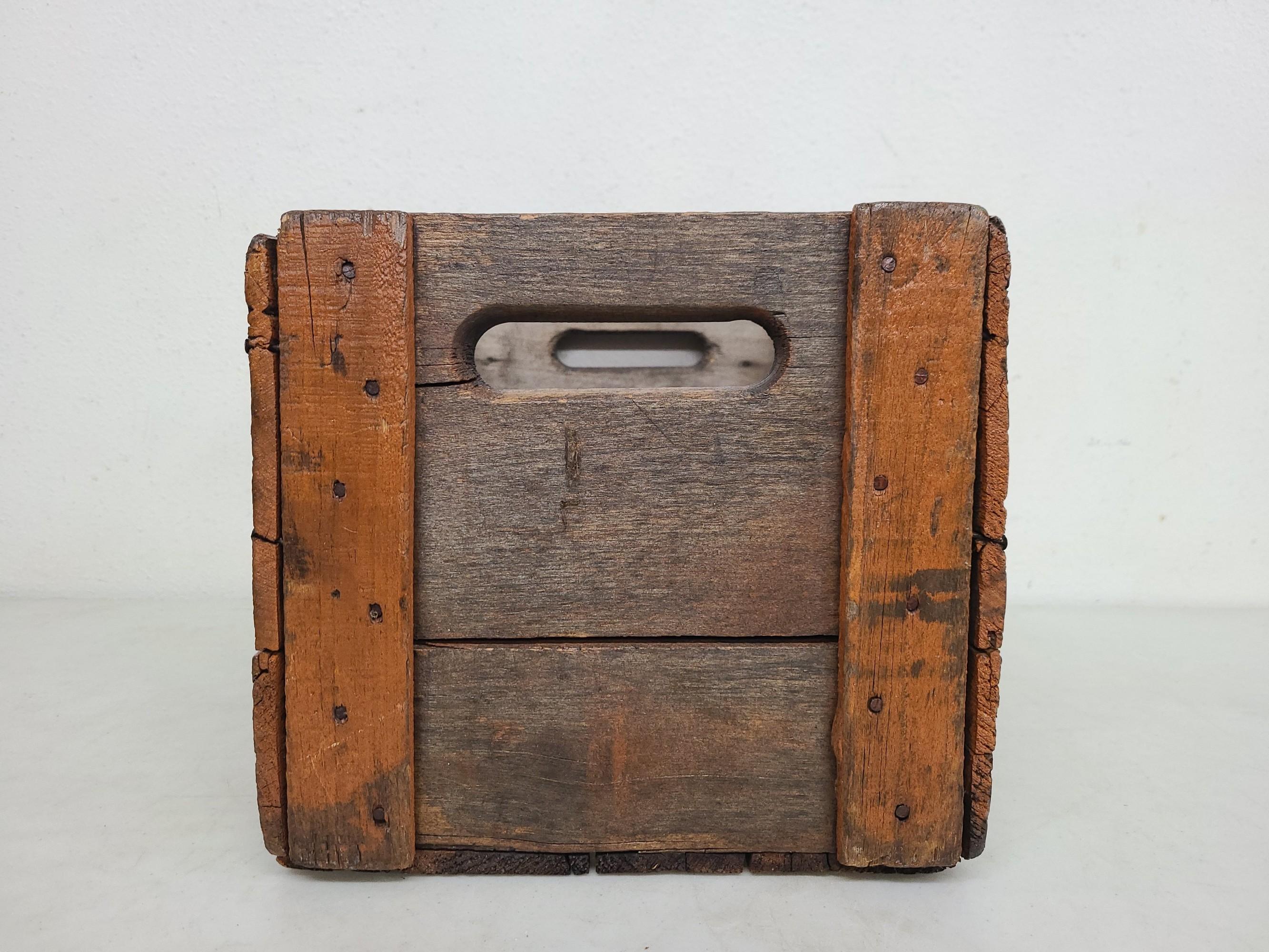 Orange Kist Wood Beverage Crate