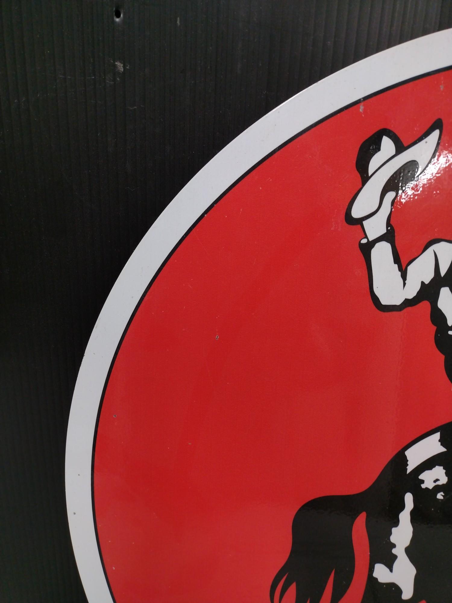 Single Sided Rarin To Go Frontier Metal Sign