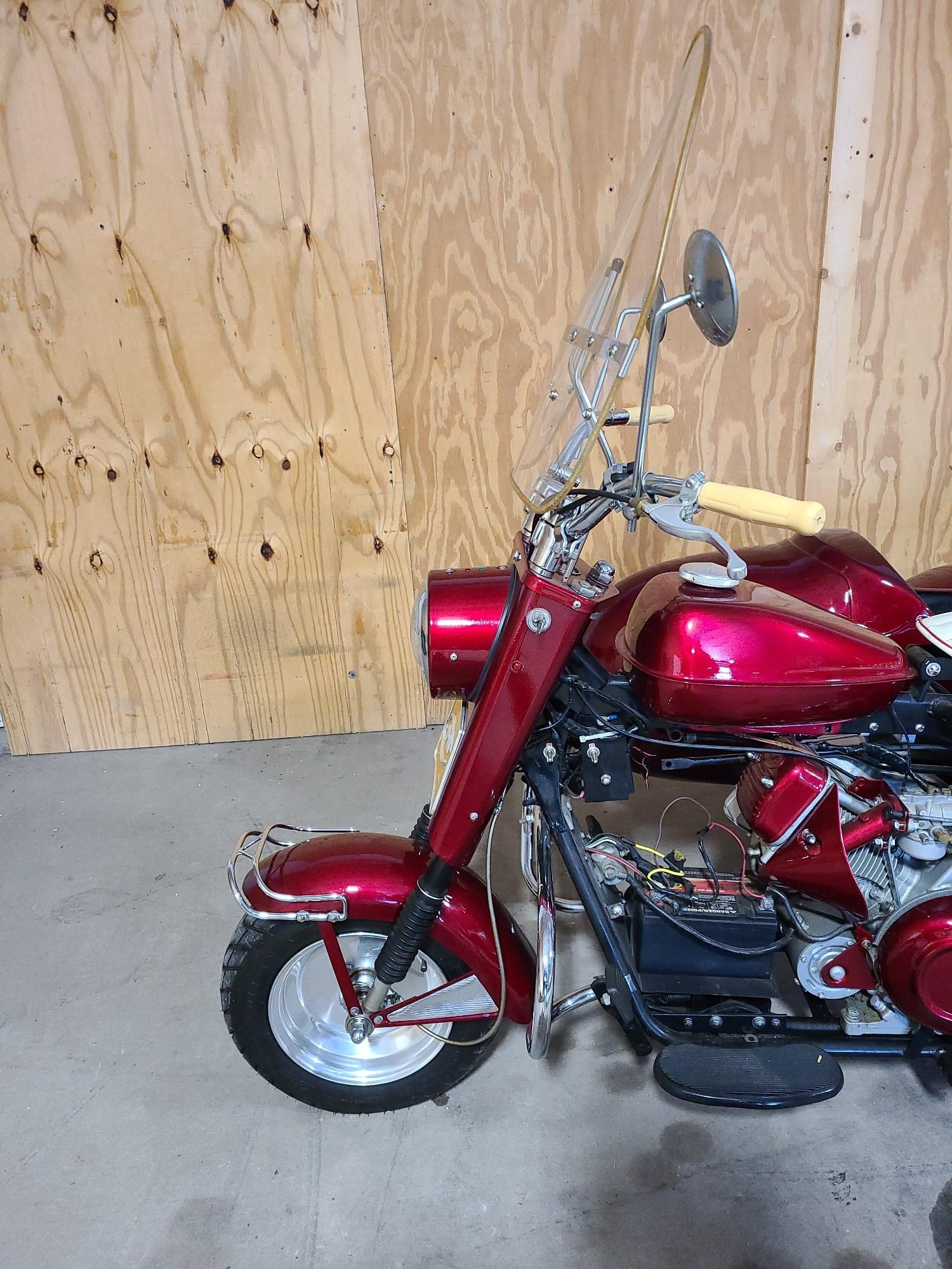 1963 Cushman Scooter With Sidecar