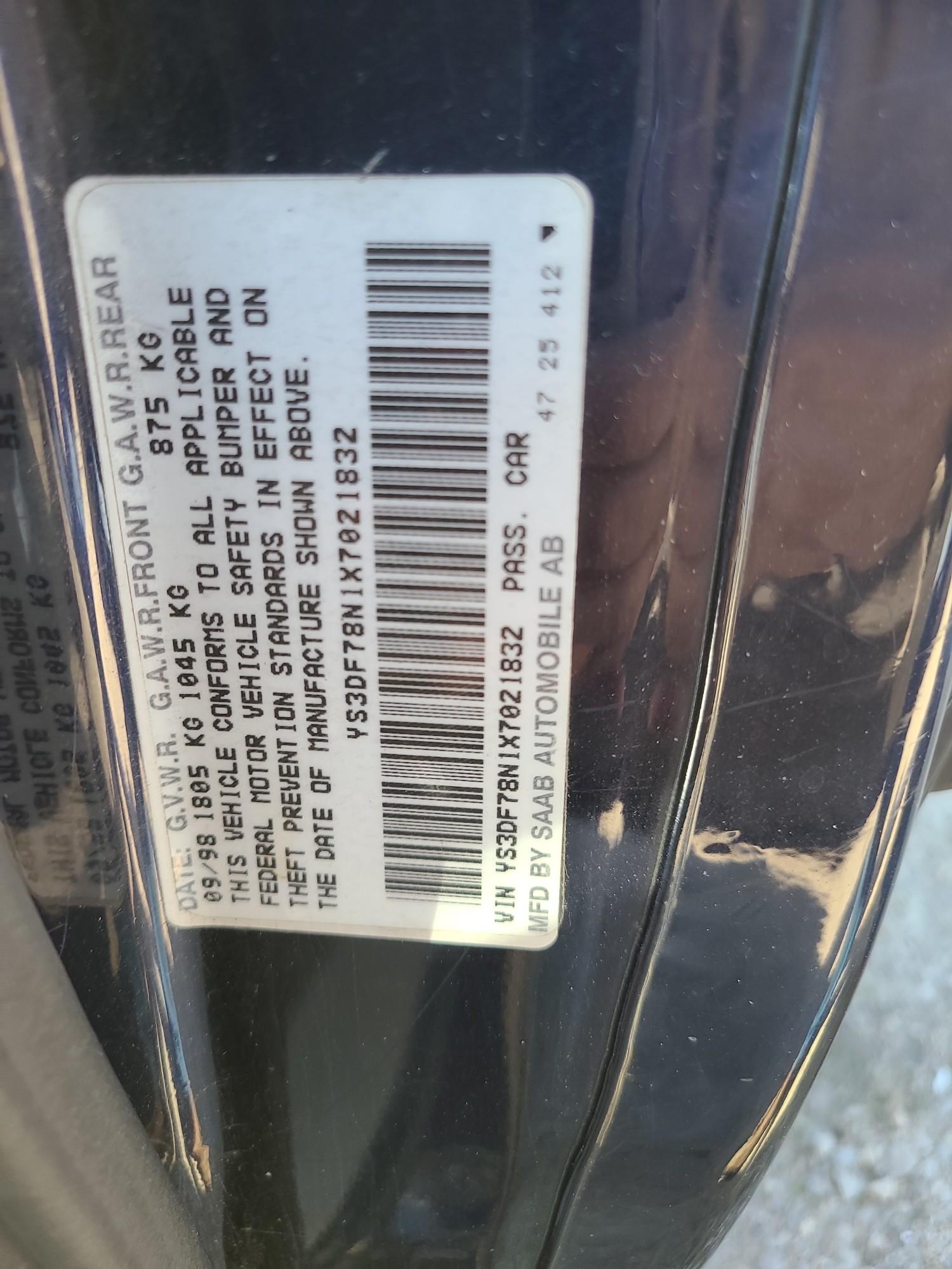 1999 Saab Convertible