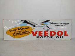 Vintage SSM Veedol Motor Oil Advertising Sign.