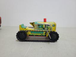 2 Marx Wind Up Tin Toy Tractors