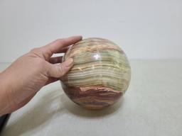 6" Banded Agate Sphere/Planet