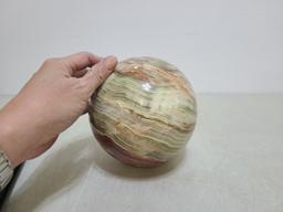 6" Banded Agate Sphere/Planet