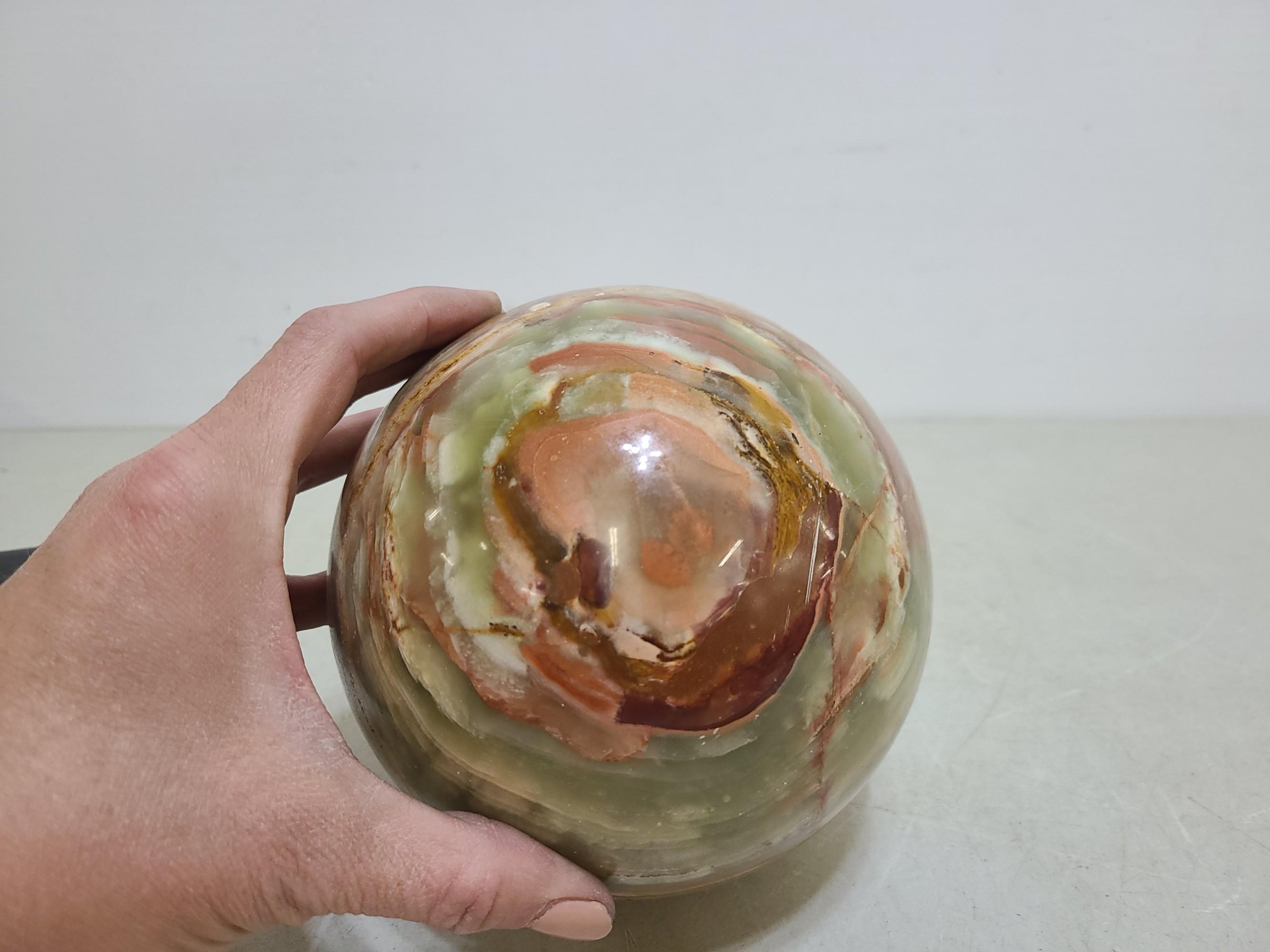 6" Banded Agate Sphere/Planet