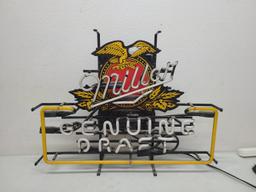 Miller Genuine Draft Neon Advertising Sign