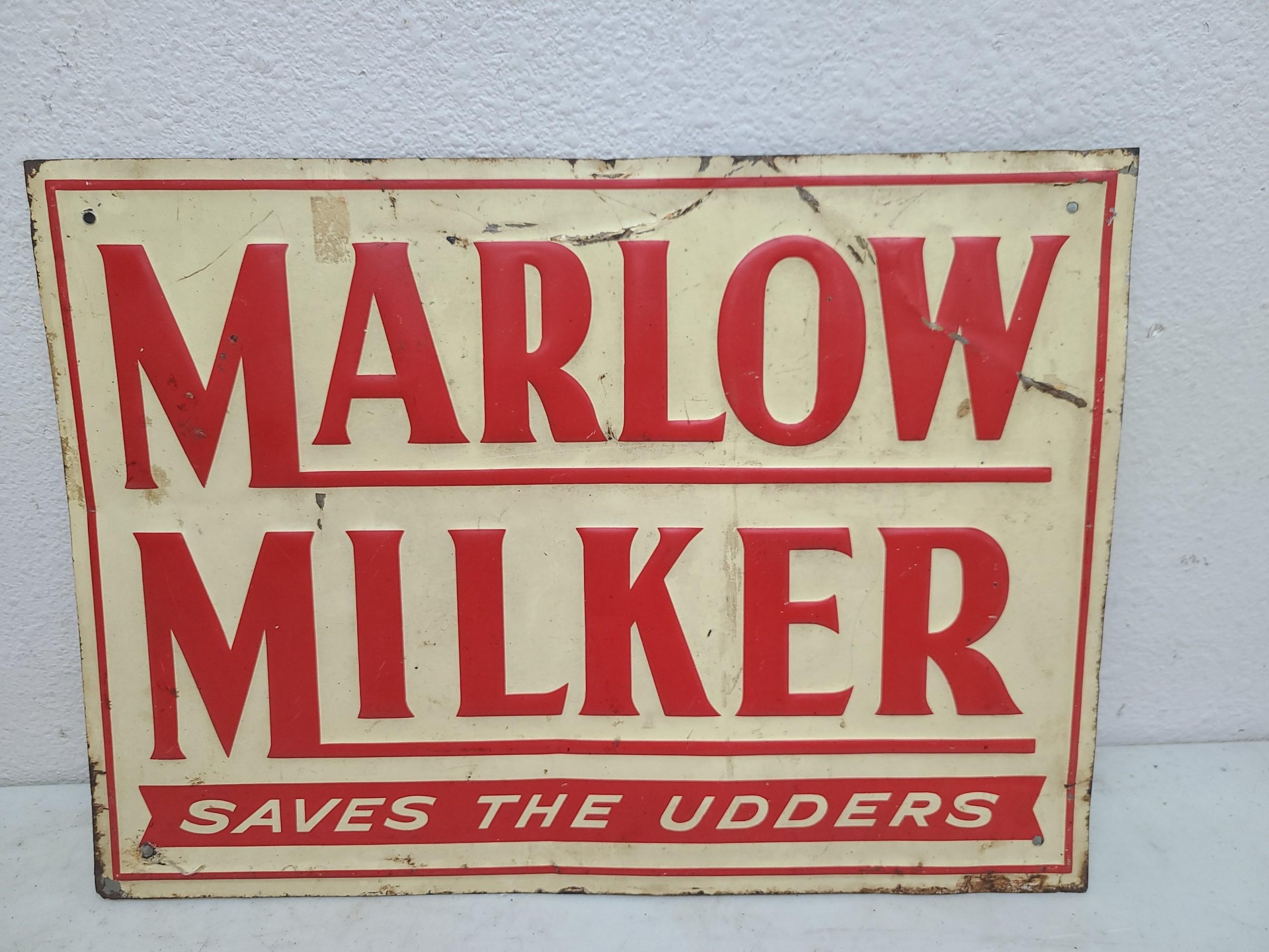 SST Embossed,  Marlow Milkers Sign