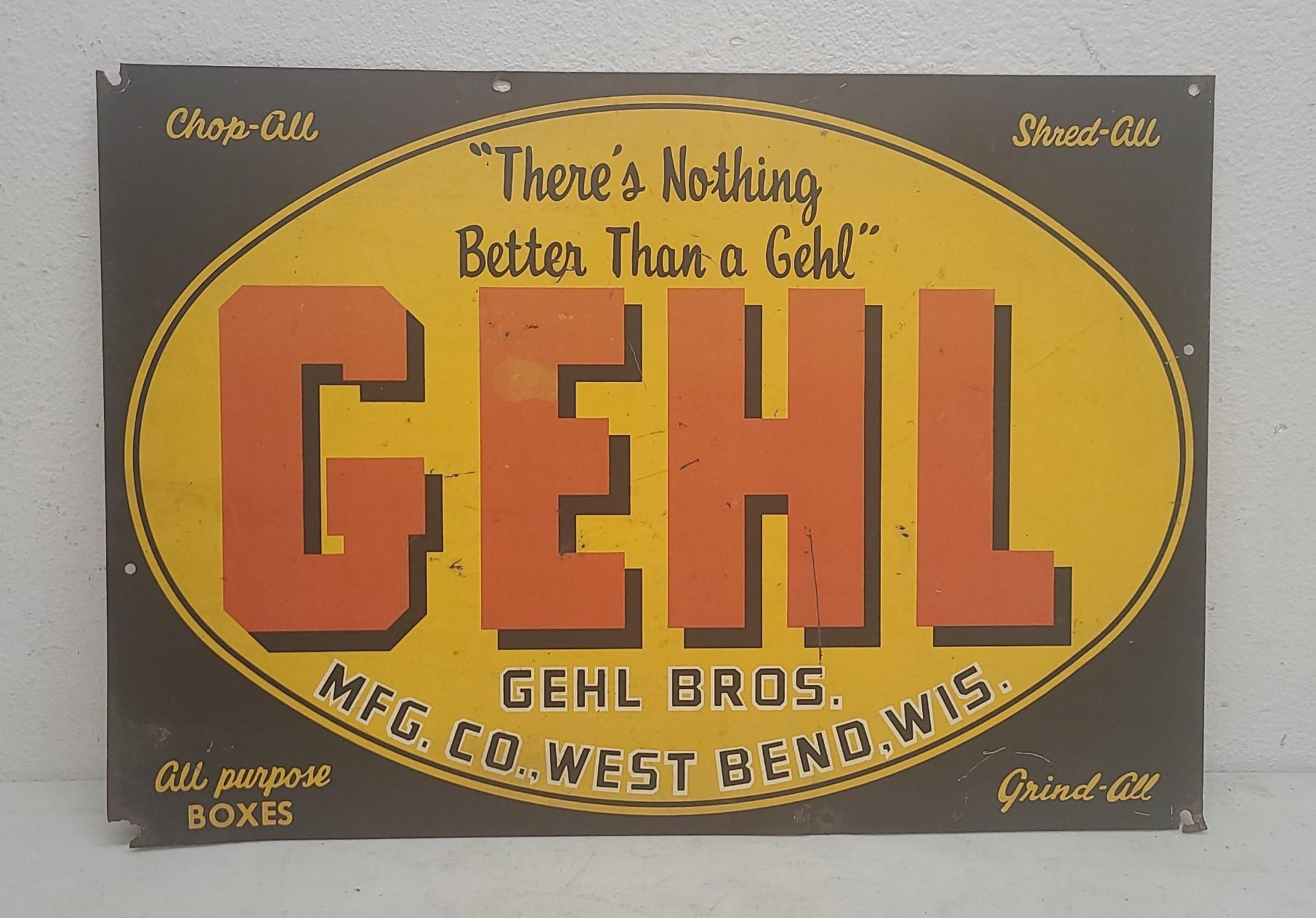 SST,  GEHL Bros  Advertising Sign