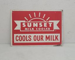 SST, Sunset Milk Cooler Sign