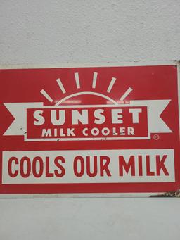 SST, Sunset Milk Cooler Sign